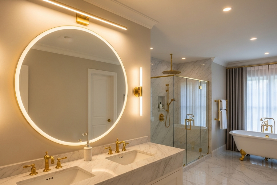 עיצוב חדר האמבטייה ראשי